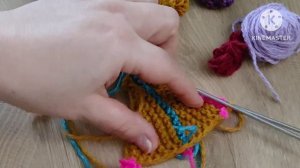Прихватка спицами 🧶 как я вяжу 🌺