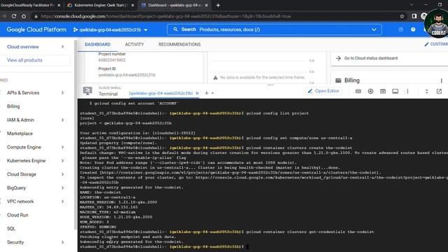Kubernetes Engine: Qwik Start [GSP100] | Google Cloud Essentials | The Codeist смотреть онлайн