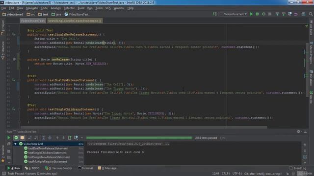 Refactoring Java With IntelliJ IDEA - 09 extract method and variable смотреть онлайн