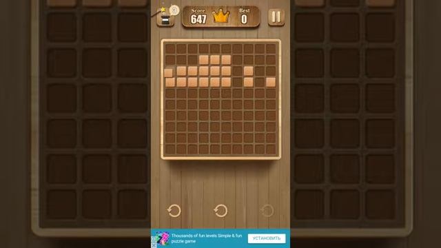 Fill Wooden Block Puzzle Tetris Game For Kids - 10x10 Rotate Mode смотреть онлайн