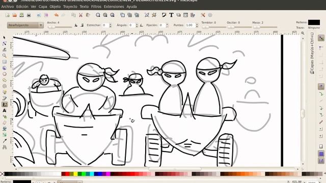 Making of Oyayubi comic page with Inkscape смотреть онлайн