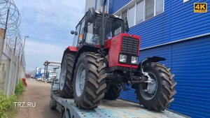 Новый МТЗ-82 красного цвета Евро-2