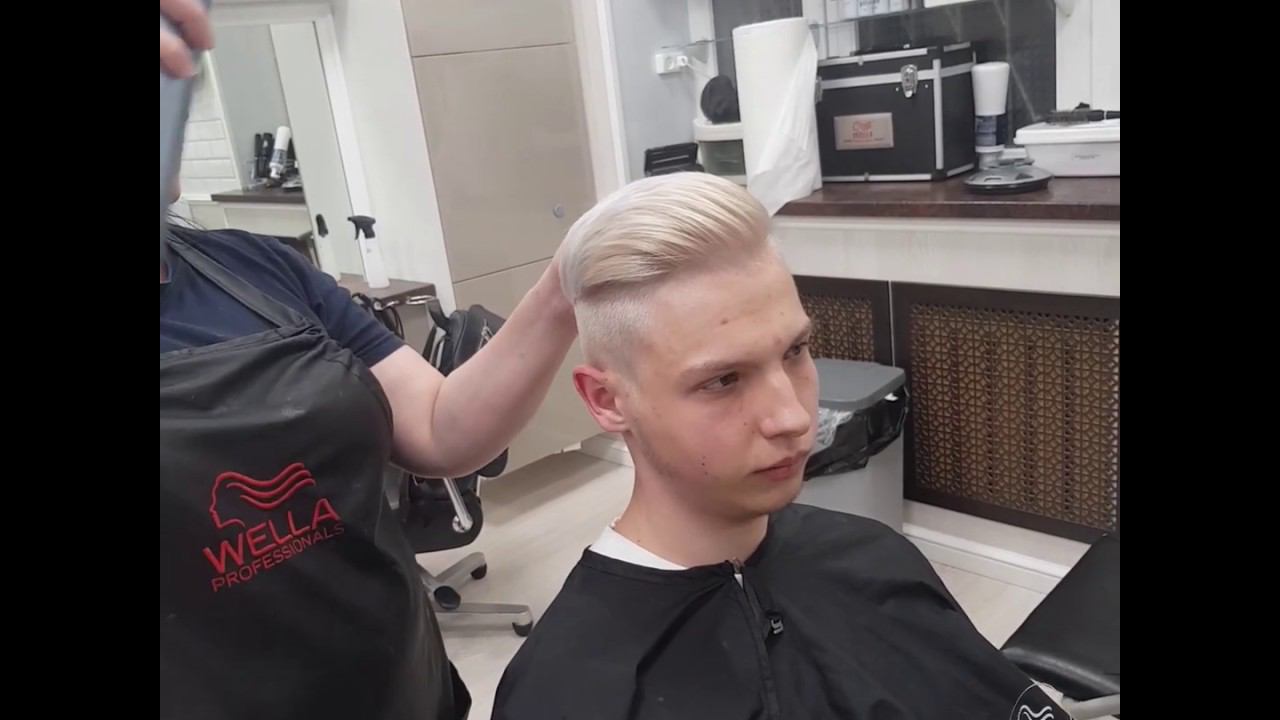 Мужское блондирование волос
