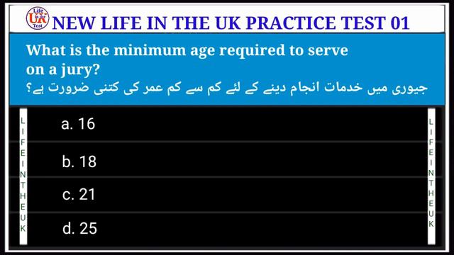 New life in the UK PracticeTest,    اردو زبان میں ترجمہ  revision, 3rd edition,Test number 01