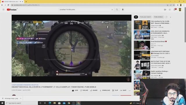 SaumRaj React on Jonathan 16Kills Match смотреть онлайн