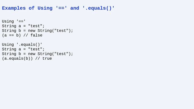Comparing Strings in Java: Understanding the Difference Between '==' and '.equals()' смотреть онлайн