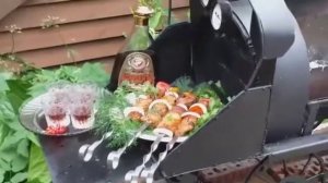 Оригинальный мангал паровоз своими руками