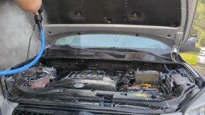 Toyota Rav4 dirty trashed car detail part 3 engine bay Lake Stevens Auto Detailing