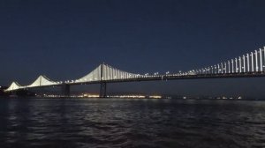 The Bay Lights San Francisco-Oakland Bay Bridge California (January 2017) [Timelapse]