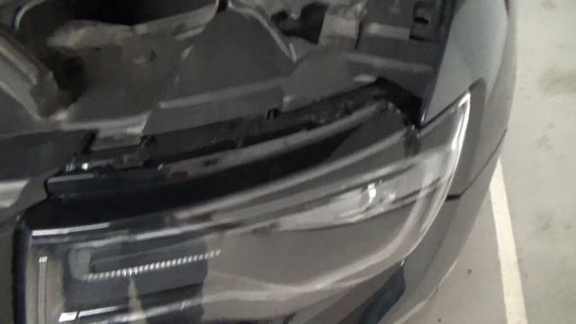 Jeep Grand Cherokee WK2 -комплексный ремонт фар + BI LED и покраска маски