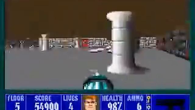 Wolfenstein 3D. Эпизод 5 - Trail of the Madman (полное прохождение) смотреть онлайн