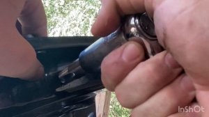 How to drill outboard exhaust, before and after! 50hp mercury