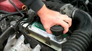 where to add engine oil - ford fiesta 2001