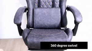 LUNA Gaming Chair with Footrest | Premium Chair | Get Blitzed