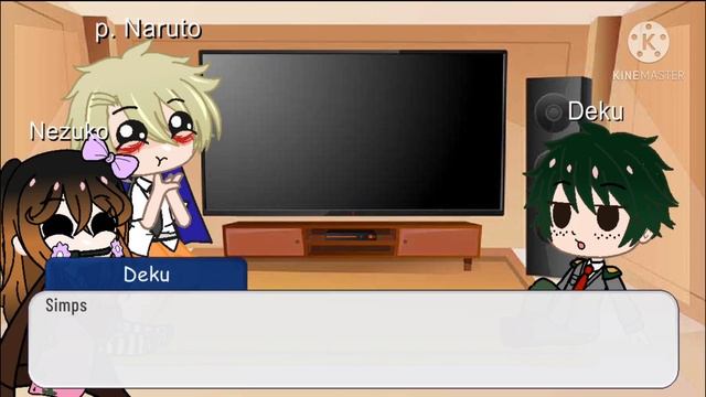 Anime characters react each other(Nezuko) -No ships plz read desc смотреть онлайн