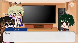 Anime characters react each other(Nezuko) -No ships plz read desc