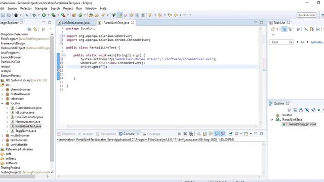 Find Elements Using PartialLinkText locator смотреть онлайн