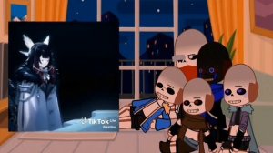 "sans's react to (t/n) as columbina" [underverse] + [gachaNox]