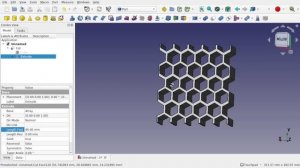 FreeCAD: Quick and Easy Hexagon Mesh | Wrapped Around Cylinder | Tube