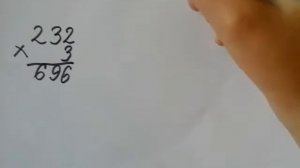 Как умножать столбиком трёхзначное на однозначное