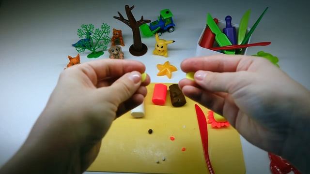 Уроки лепки с детками забавных зверят. Лепим львенка из пластилина(тесто для лепки). Делаем вместе смотреть онлайн