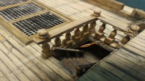 № 53 Сборка модели корабля Черная Жемчужина Установка ограждений и лестницы рядом с первой палубой