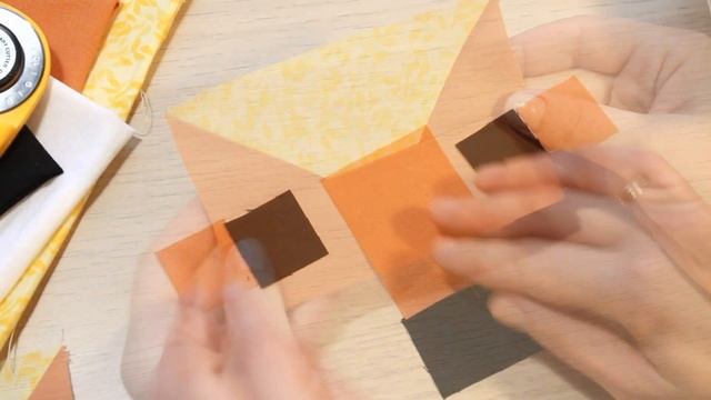 Вы просили, я сделала! Как сшить лоскутный блок лисья мордочка. Печворк. смотреть онлайн