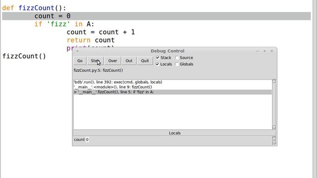 using python IDLE debugger but still haven't figured out why code does not work смотреть онлайн