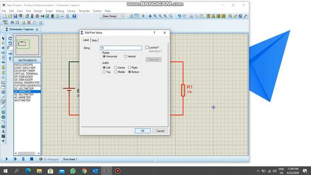 Lab 3 Finding Current in Circuit using Proteus