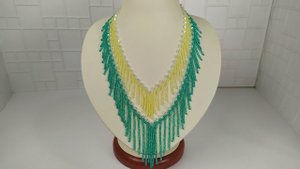 Украшения из бисера.1 часть. Ожерелье из бисера. Мастер класс. Пошаговый МК для начинающих.