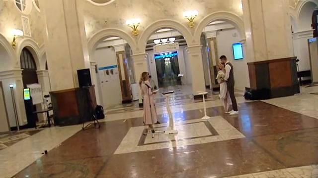Свадебная церемония на Северном речном вокзале