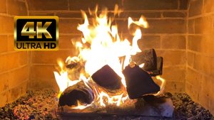 Горящий Камин 4К-видео