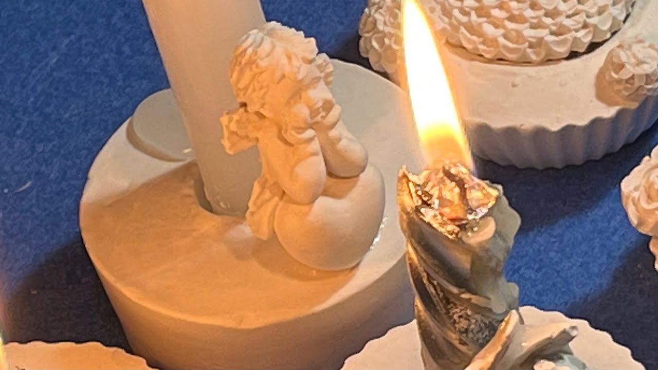 Изделия #изгипса #своимируками Подсвечник