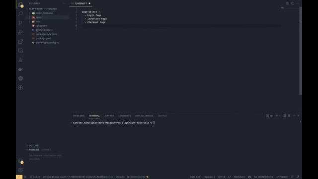 Playwright 03 -    How to design Framework folder structure