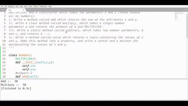 Python Program - Type of Class Members