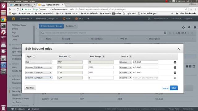 Amazon AWS - Configurando Security Group para Docker Engine modo Swarm смотреть онлайн