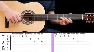 KILLING ME SOFTLY | Easy guitar melody lesson for beginners (with tabs) - Roberta Flack
