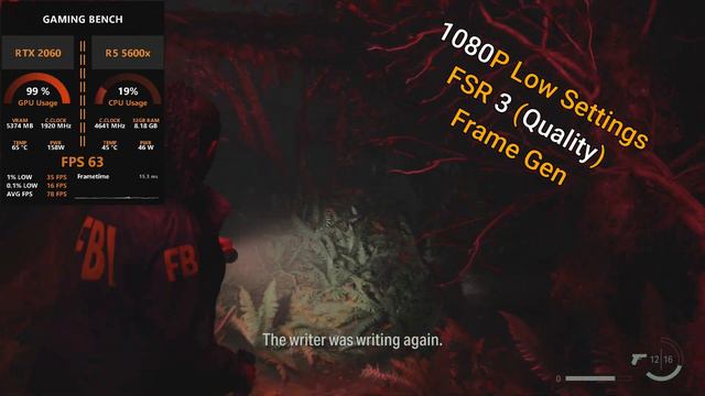 FSR 3 Frame Gen Mod On RTX 2060 With Alan Wake 2 | Alan Wake 2 FSR 3 ...