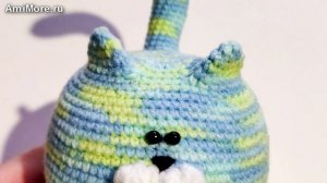 Амигуруми: схема Толстый котик | Игрушки вязаные крючком