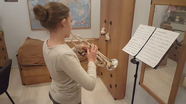 Игра на трубе: Учусь играть на трубе. Видео для детей №15: Играю Impertinence, Handel смотреть онлайн