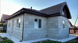 Дом из несъёмной опалубки-облицовки "Техноблок" - смотрим снаружи и внутри