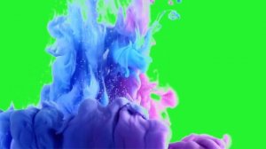 Сборка Футажи для текста  Разноцветный дым Ink Splash Green Screens   iEditingX