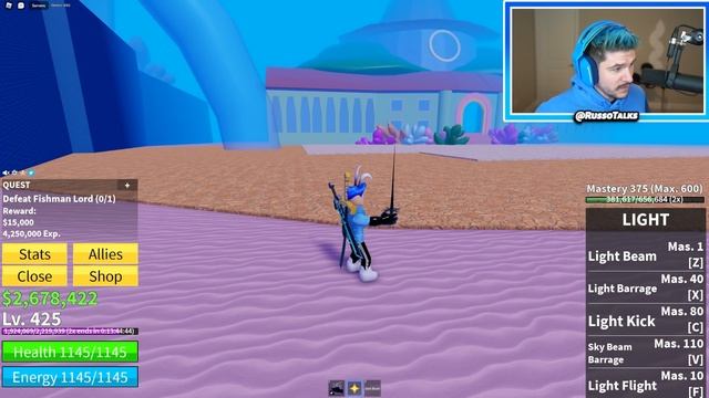 Defeating FISHMAN LORD BOSS In Roblox Blox Fruits! смотреть онлайн