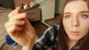 АСМР РИСУЮ АКВАРЕЛЬЮ НА ТВОЕМ ЛИЦЕ. ASMR РОЛЕВАЯ ИГРА. ШЕПОТ. ПРИКОСНОВЕНИЕ КИСТОЧКАМИ.