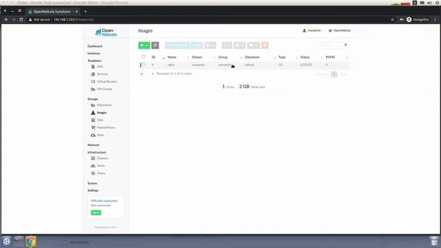 OpenNebula - Using the Docker Hub Marketplace смотреть онлайн