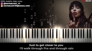 Loreen - Tattoo karaoke piano instrumental cover