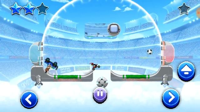 Драйв Ахед СПОРТ учимся играть и забивать ГОЛЫ в ворота. Прохождение игры про машины монстры. смотреть онлайн