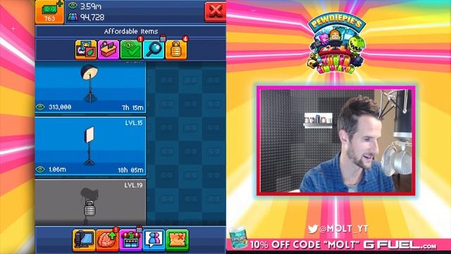 90 GIFTS! PewDiePie's TUBER SIMULATOR! Super FAST LEVELING! смотреть онлайн