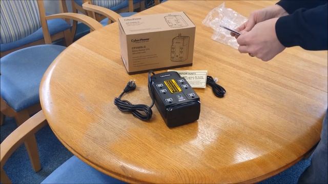 CyberPower CP350SLG Standby UPS 350VA 255W unboxing by Intellibeam.com смотреть онлайн