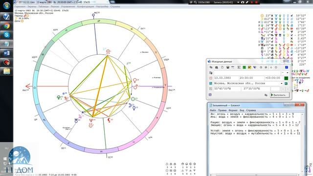 Подсчёт Основы Личности человека (метод Дятловой) смотреть онлайн